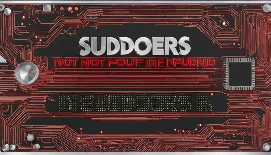 Recuperación de archivo Sudoers